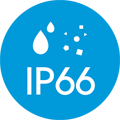 防塵・防水 IP66