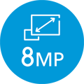 画素数 8MP