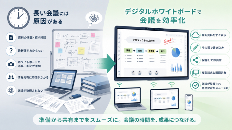 会議時間が長くなる原因とは？効率化のための5つのポイント
