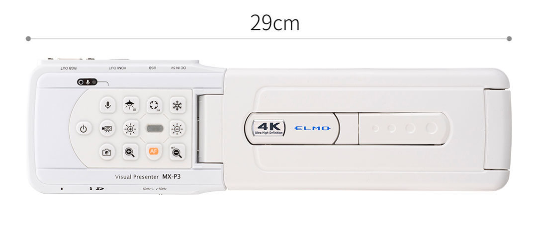 ショップ LALAHOUSEエルモ社 4Kコンパクト書画カメラ Visual Presenter MX-P3 MX-P2の後継機 